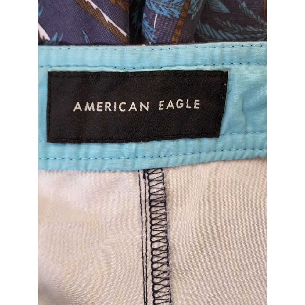 American Eagle Outfitters Men's Small Palm Board Shorts‎ Linerless Swim Trunks